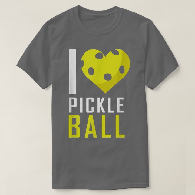 I Kärlek Pickleball, Lung Heart Pension Gift T Shirt (Design framsida)