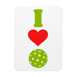 I kärlek pickleball magnet