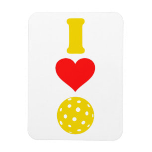 I kärlek pickleball magnet