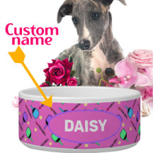 I kärlek Pickleball rosa med namn Pet