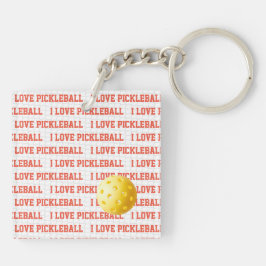 I KÄRLEK PICKLEBALL Text Sports Game Boll Net Roli
