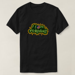 I KÄRLEK PICKLEBALL USA Design, Pickleball T Shirt