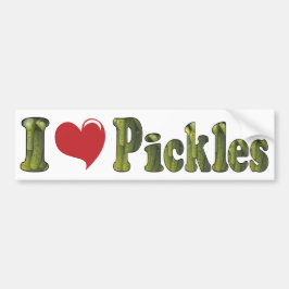 I Kärlek Pickles Bildekal