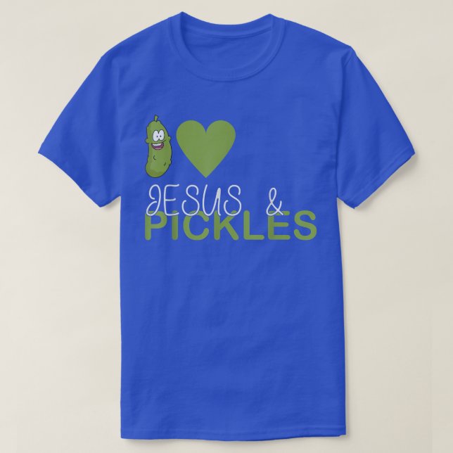 I Kärlek Pickles & Jesus, Pickle Vegetable Farming T Shirt (Design framsida)