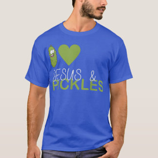 I Kärlek Pickles & Jesus, Pickle Vegetable Farming T Shirt
