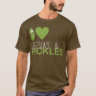 I Kärlek Pickles & Jesus, Pickle Vegetable Farming T Shirt
