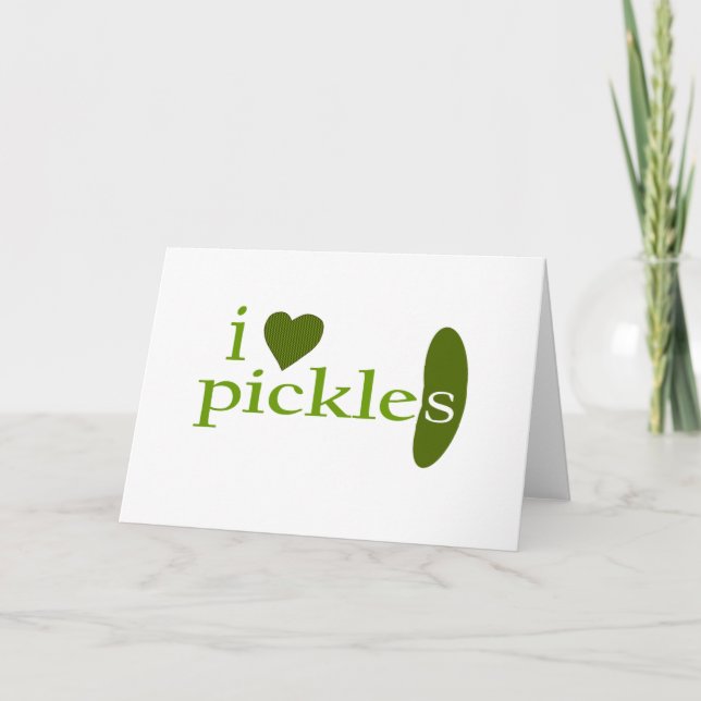 I Kärlek Pickles Kort (Framsida)