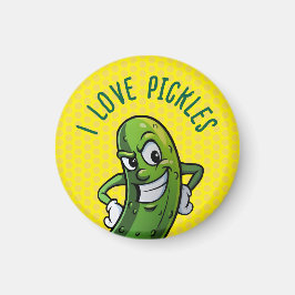 I Kärlek Pickles Magnet