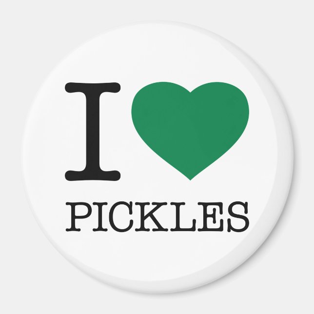 I KÄRLEK PICKLES MAGNET (Framsidan)