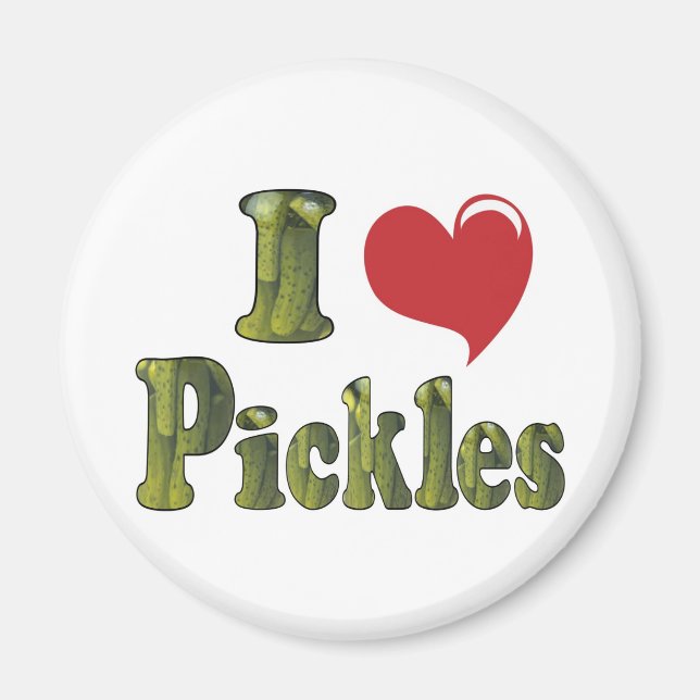 I Kärlek Pickles Magnet (Framsidan)