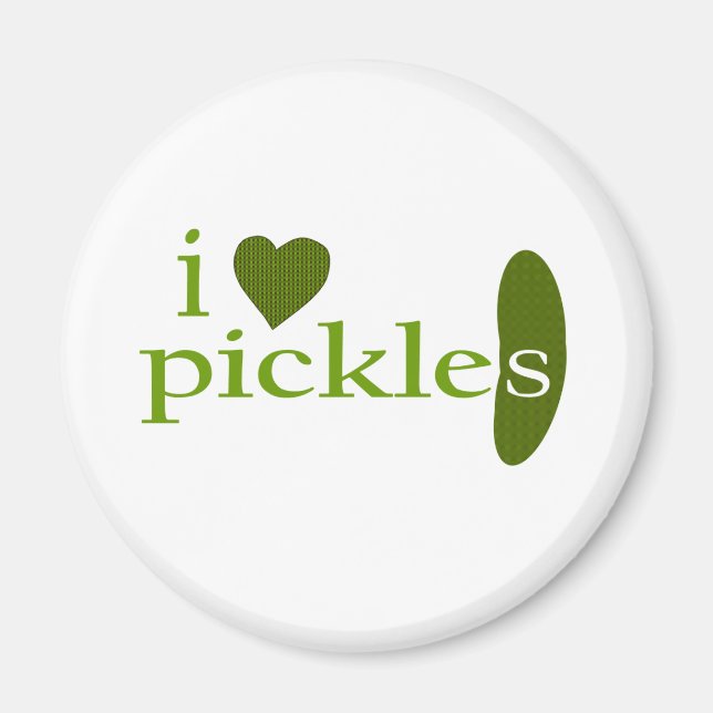 I Kärlek Pickles Magnet (Framsidan)