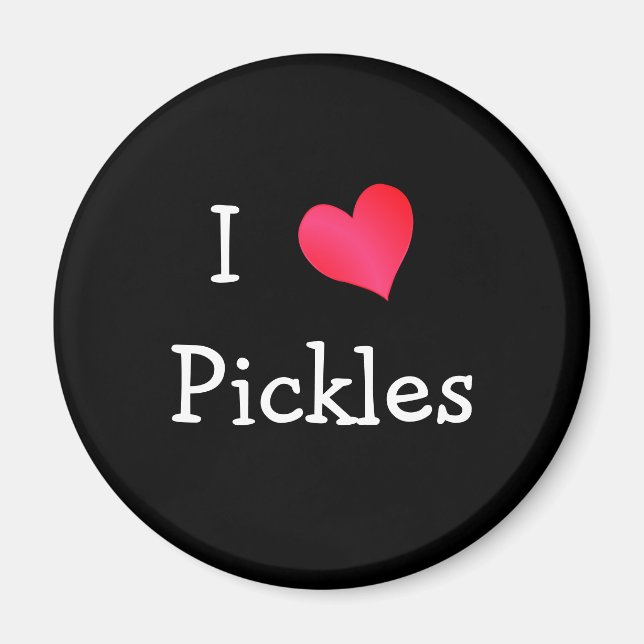 I Kärlek Pickles Magnet (Framsidan)
