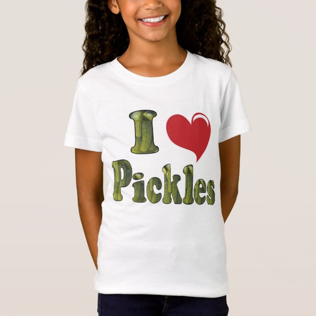 I Kärlek Pickles T Shirt (Framsida)