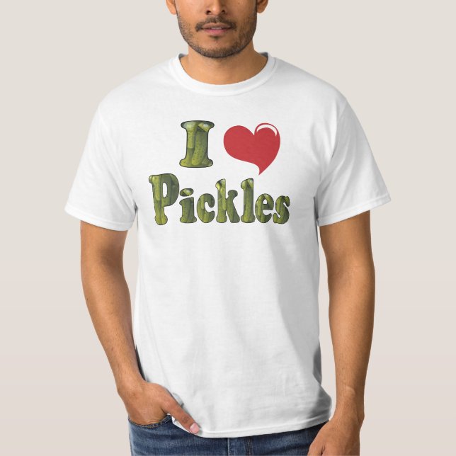 I Kärlek Pickles Tee Shirt (Framsida)