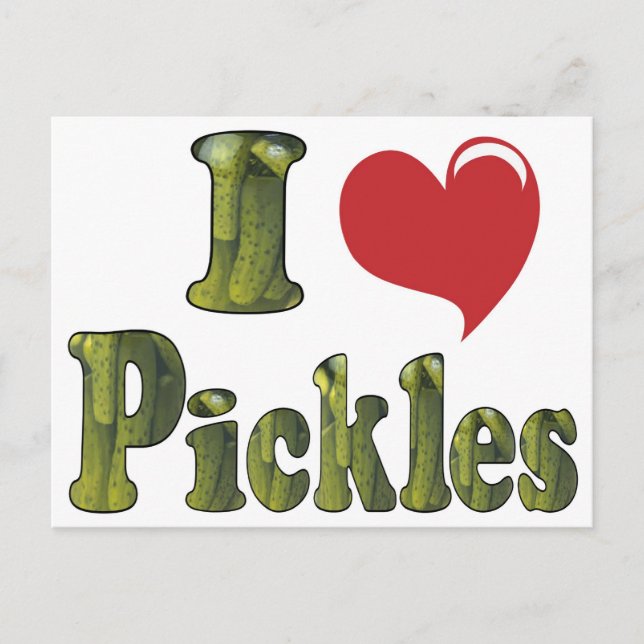 I Kärlek Pickles Vykort (Framsida)