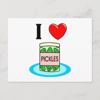 I Kärlek Pickles Vykort