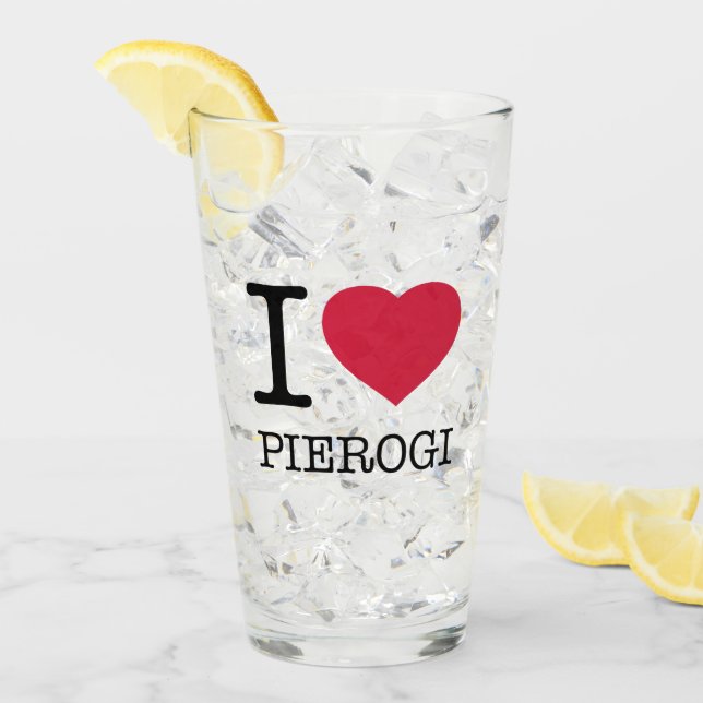 I KÄRLEK PIEROGI GLASKOPP (Framsida Ice)