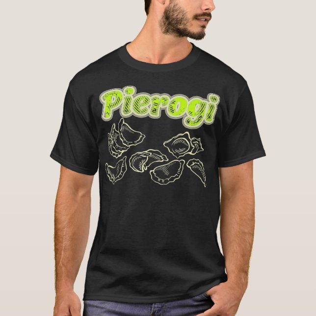 I Kärlek Pierogi Perogi Pierogies polska Fantastis T Shirt (Framsida)