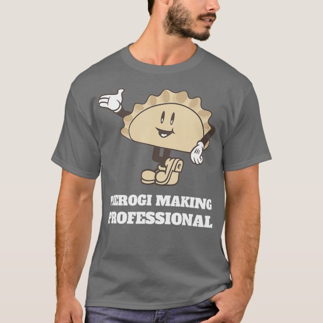 I kärlek Pierogi Skapar Professionell T Shirt (Framsida)