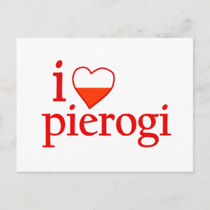 I Kärlek Pierogi Vykort