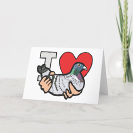 I Kärlek Pigeons Helgkort