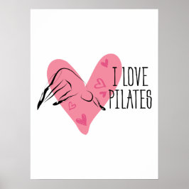 I KÄRLEK PILATES and Pilates Pose Poster