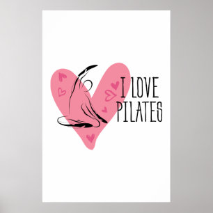I KÄRLEK PILATES and Pilates Pose Poster