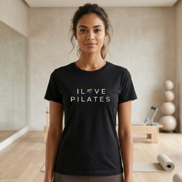 I Kärlek Pilates citerar den minimalistiska hjärta T Shirt