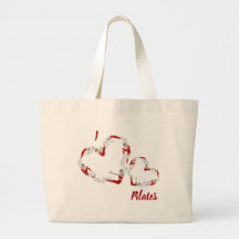 I kärlek Pilates Large Tote Bag