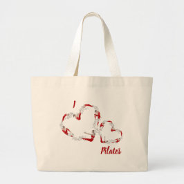 I kärlek Pilates Large Tote Bag Jumbo Tygkasse