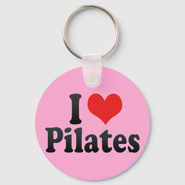I Kärlek Pilates Nyckelring (Framsida)