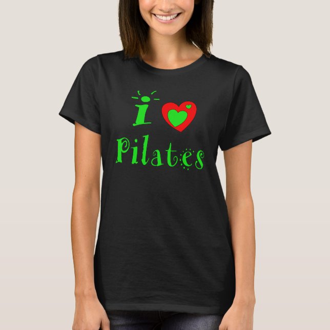 I Kärlek Pilatus - Kvinnliga piloter överst Tee Shirt (Framsida)