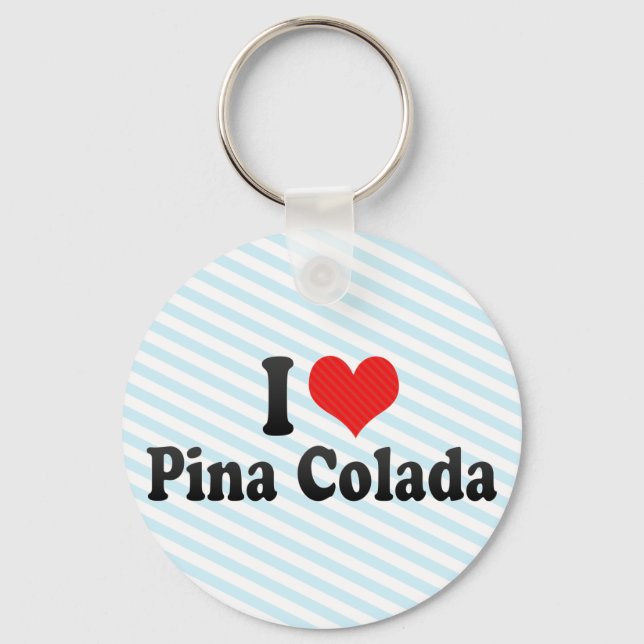 I Kärlek Pina Colada Nyckelring (Framsida)