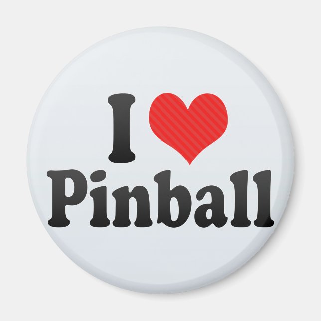 I Kärlek Pinball Magnet (Framsidan)