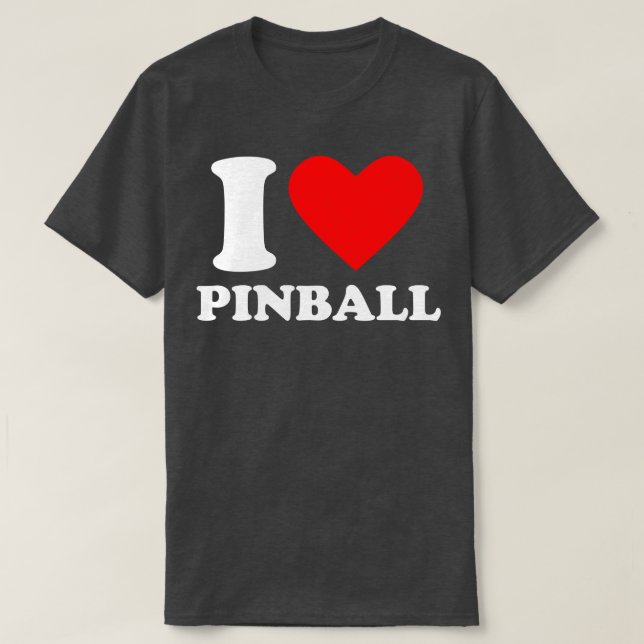 I Kärlek Pinball T Shirt (Design framsida)