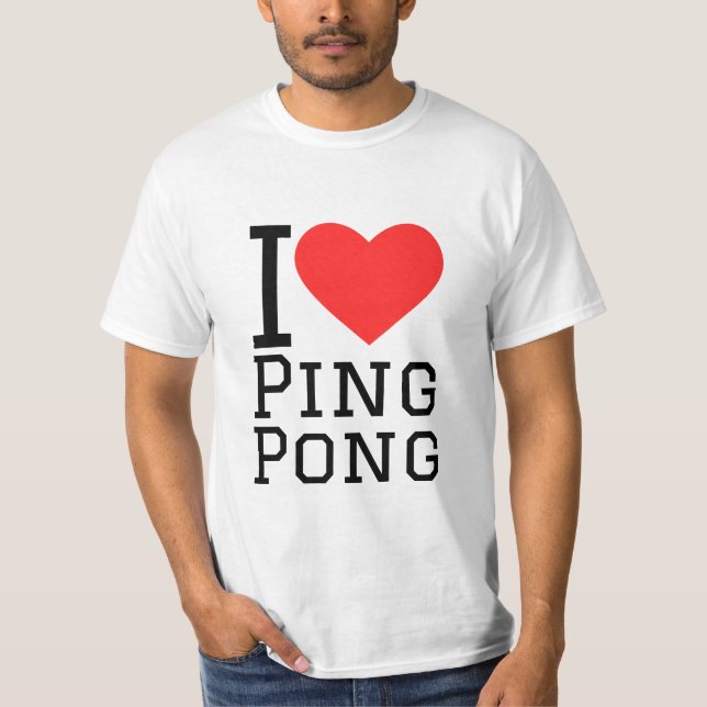 I kärlek ping pong t shirt (Framsida)