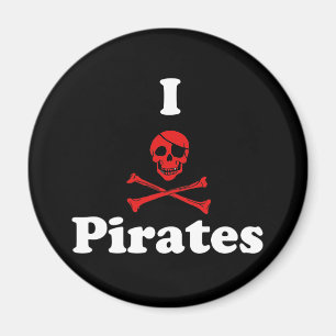 I KÄRLEK PIRATER MAGNET