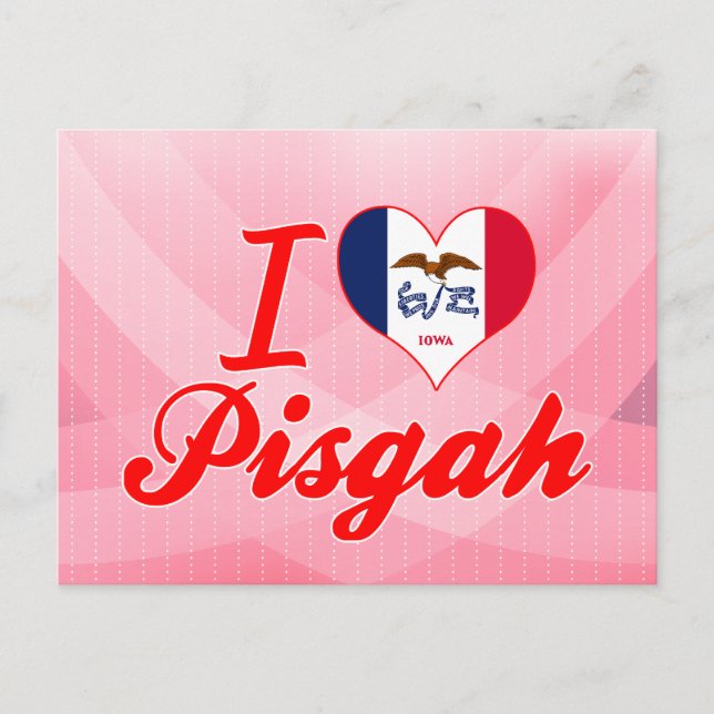 I Kärlek Pisgah, Iowa Vykort (Framsida)