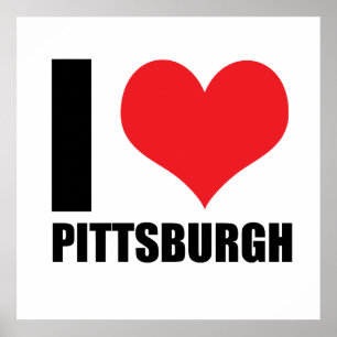 I kärlek Pittsburg Poster