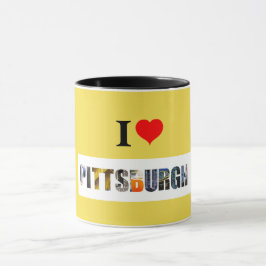 I Kärlek Pittsburgh Mugg