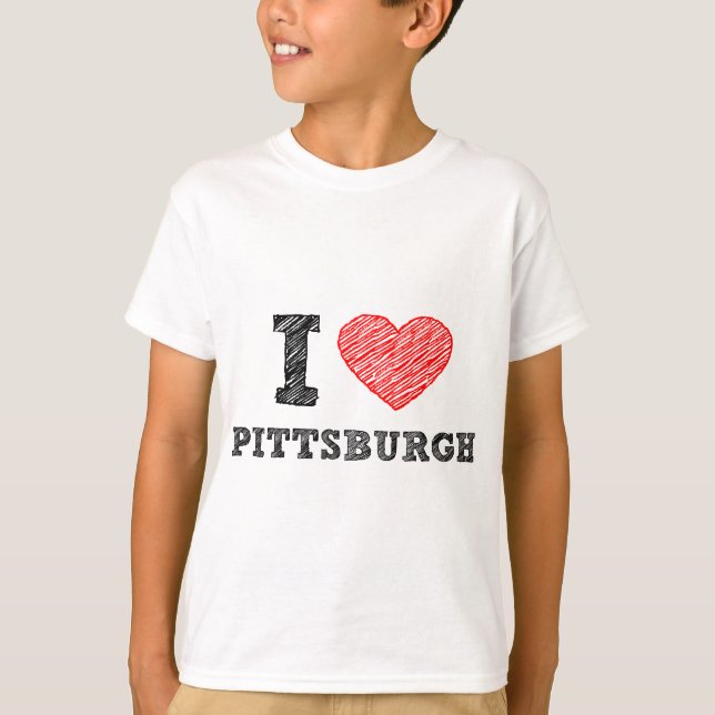 I-Kärlek-Pittsburgh Tröja (Framsida)