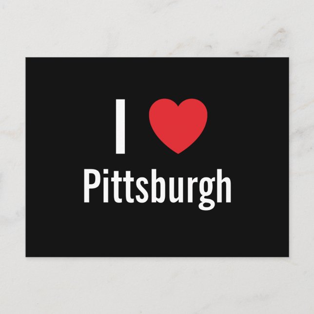 I kärlek Pittsburgh Vykort (Framsida)