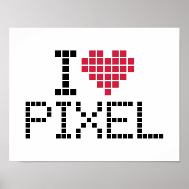 I kärlek-pixel poster (Framsidan)