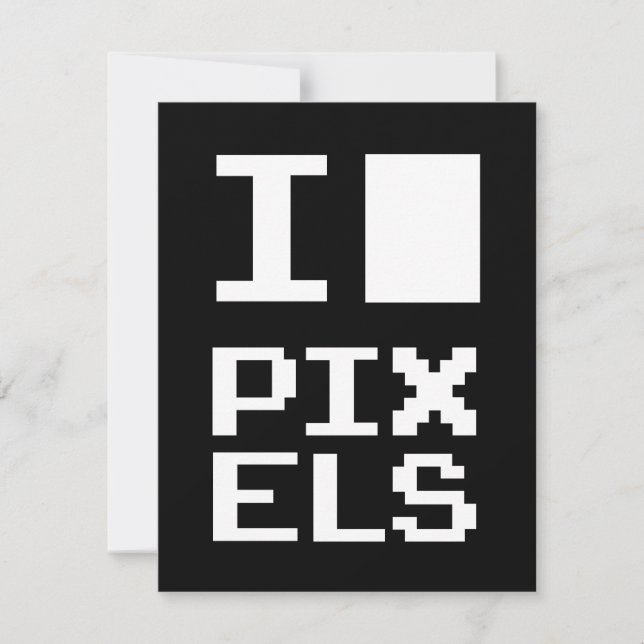 I Kärlek Pixlar, Geek-design, pixelgrafik (Framsida)