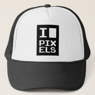 I Kärlek Pixlar, Geek-design, pixelgrafik Keps