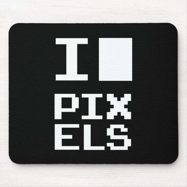 I Kärlek Pixlar, Geek-design, pixelgrafik Musmatta (Framsidan)