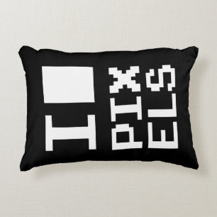 I Kärlek Pixlar, Geek-design, pixelgrafik Prydnadskudde