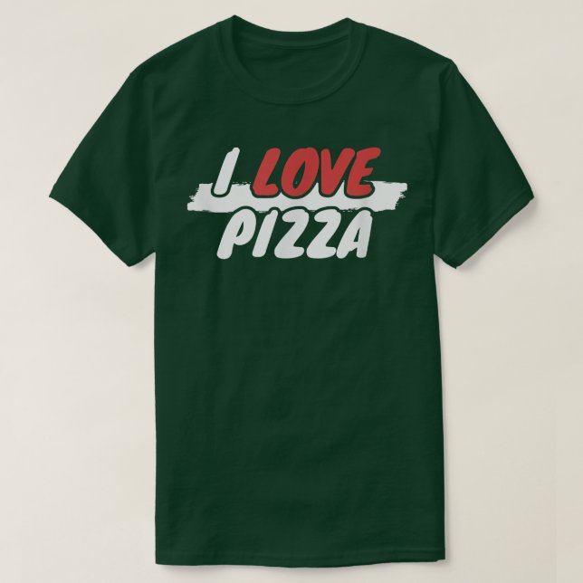 I Kärlek Pizza1201 T Shirt (Design framsida)