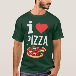 I Kärlek Pizza Funny Pizza Älskare Foodie Italia T Shirt