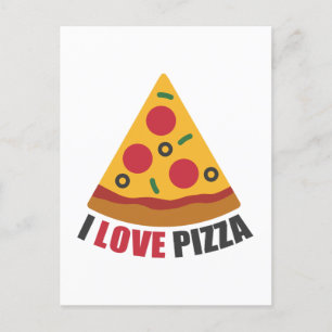 I KÄRLEK PIZZA HELG VYKORT